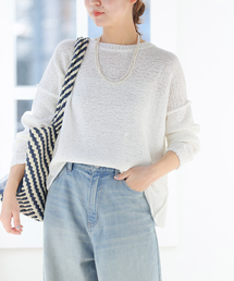 JOURNAL STANDARD relume（ジャーナルスタンダード　レリューム）の「《追加》テープヤーンルーズプルオーバー（ニット/セーター）」