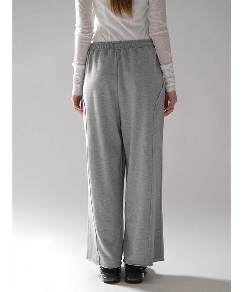 :ETHROF(イーサオブ)の「STUD WIDE SWEATPANTS(スウェットパンツ・レディース・杢グレー/チャコール・FREE)」の19枚目の写真