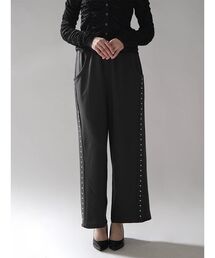 STUD WIDE SWEATPANTS