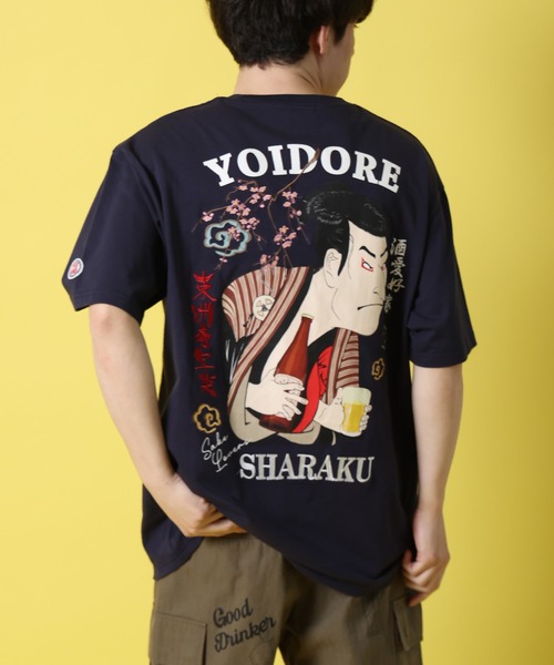 CORPUS SELECT(コーパストーキョー)の「【YOIDORE/酔いどれ】東洲斎写楽コラボ 半袖 Tシャツ(Tシャツ/カットソー・メンズ・ホワイト/ネイビー/ブラック・XL/L/M)」の1枚目の写真