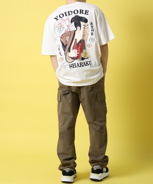 CORPUS SELECT(コーパストーキョー)の「【YOIDORE/酔いどれ】東洲斎写楽コラボ 半袖 Tシャツ(Tシャツ/カットソー・メンズ・ホワイト/ネイビー/ブラック・XL/L/M)」の6枚目の写真