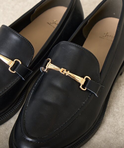 Jena espace merveilleux（ジェナ　エスパスメルヴェイユ）の「ビットローファー（その他シューズ・レディース・ブラック/ベージュ・MEDIUM/LARGE）」の7枚目の写真