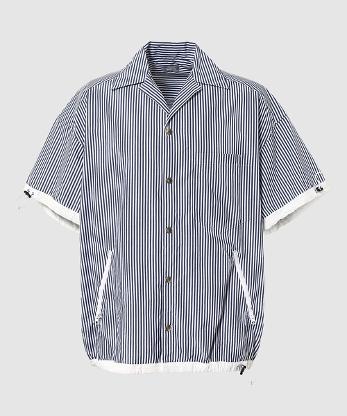 kolor BEACON(カラービーコン)の「26SBM-B04138(シャツ/ブラウス・メンズ・ネイビー系/ネイビー/サックスブルー/ブラック・2/1)」の2枚目の写真