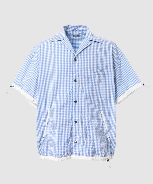 kolor BEACON(カラービーコン)の「26SBM-B04138(シャツ/ブラウス・メンズ・ネイビー系/ネイビー/サックスブルー/ブラック・2/1)」の3枚目の写真