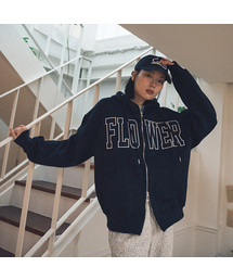 FLOWER ZIP UP HOOD(10COLOR)