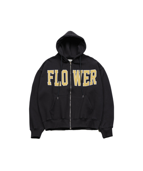 HAVISM(ヘビズム)の「FLOWER ZIP UP HOOD(10COLOR)(パーカー・レディース・ブラック/ヘザーグレー/ネイビー系/Wine/チャコール/ブラウン/ライトグレー/オートミール/ネイビー/グレー・FREE)」の20枚目の写真
