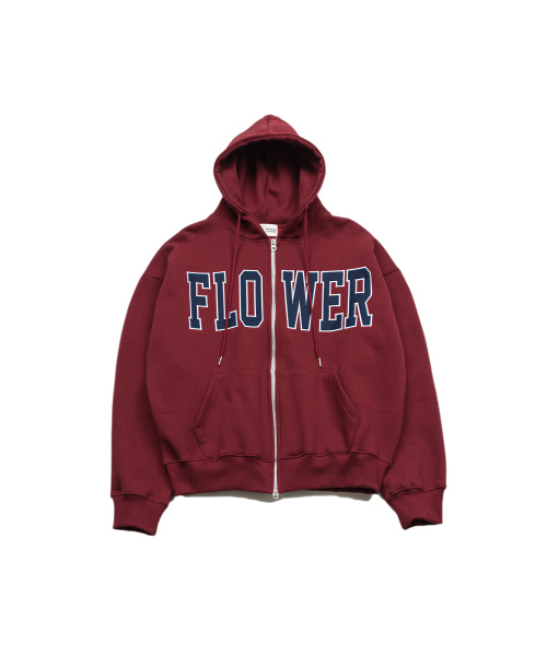HAVISM(ヘビズム)の「FLOWER ZIP UP HOOD(10COLOR)(パーカー・レディース・ブラック/ヘザーグレー/ネイビー系/Wine/チャコール/ブラウン/ライトグレー/オートミール/ネイビー/グレー・FREE)」の21枚目の写真