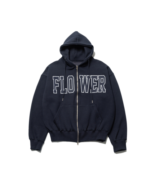 HAVISM(ヘビズム)の「FLOWER ZIP UP HOOD(10COLOR)(パーカー・レディース・ブラック/ヘザーグレー/ネイビー系/Wine/チャコール/ブラウン/ライトグレー/オートミール/ネイビー/グレー・FREE)」の22枚目の写真