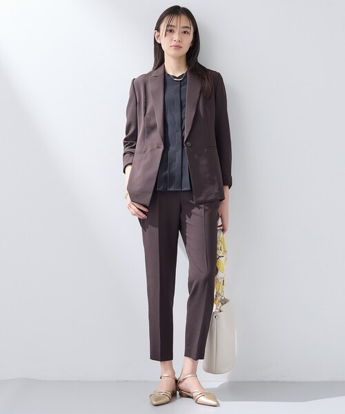 INDIVI（インディヴィ）の「【洗える／大人シアー】タックプリーツ7分袖ブラウス（シャツ/ブラウス・レディース・ホワイト/ブラック・38/15 /13/05/34）」の15枚目の写真