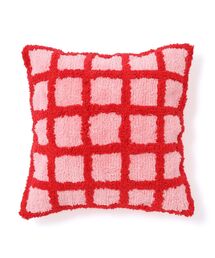 Francfranc | タフトアート クッションカバー 450×450 レッド×ピンク(D-028)(クッション/クッションカバー)
