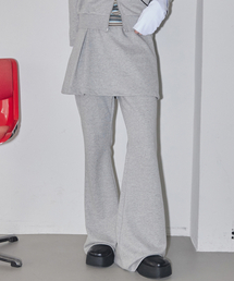 RENSE（レンセ）の「Pintuck Skirt Pants Melange Gray（スウェットパンツ）」