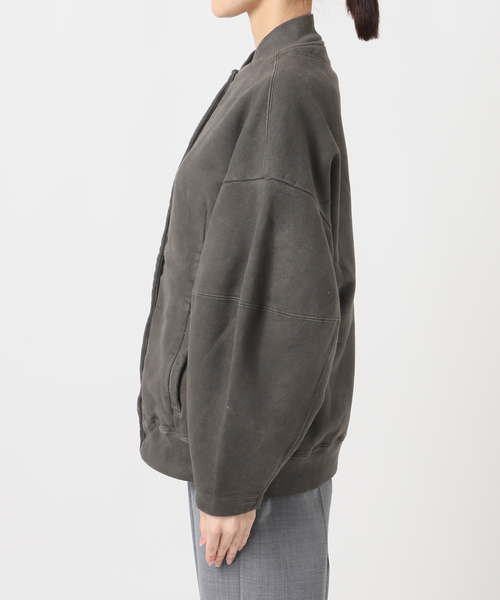 SEEALL（シーオール）の「SEEALL 別注 ERGONOMIC SNAP CARDIGAN [BLACK]：スウェット（スウェット・レディース・ブラック・FREE）」の3枚目の写真