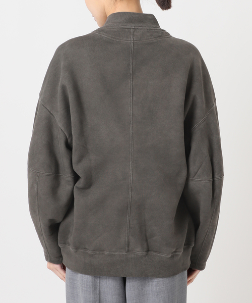 SEEALL（シーオール）の「SEEALL 別注 ERGONOMIC SNAP CARDIGAN [BLACK]：スウェット（スウェット・レディース・ブラック・FREE）」の4枚目の写真