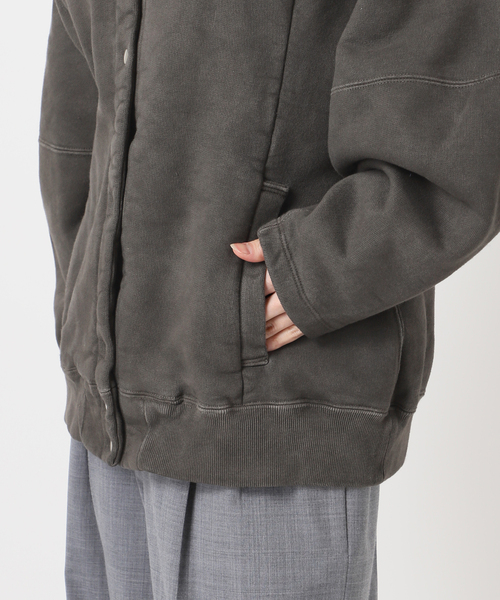 SEEALL（シーオール）の「SEEALL 別注 ERGONOMIC SNAP CARDIGAN [BLACK]：スウェット（スウェット・レディース・ブラック・FREE）」の7枚目の写真