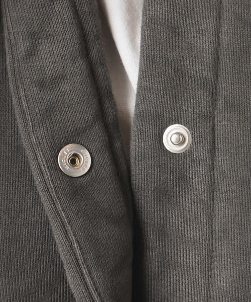 SEEALL（シーオール）の「SEEALL 別注 ERGONOMIC SNAP CARDIGAN [BLACK]：スウェット（スウェット・レディース・ブラック・FREE）」の8枚目の写真