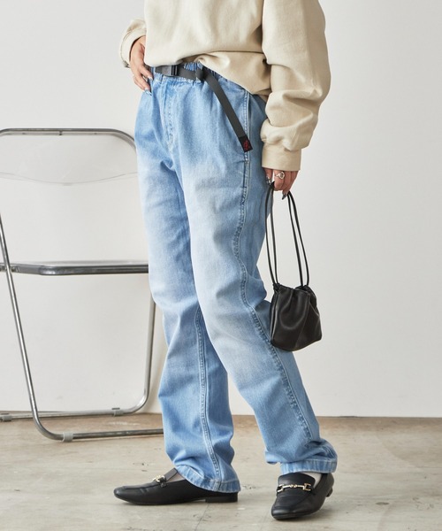 Gramicci（グラミチ）の「Gramicci STRETCH DENIM NN-PANT CROPPED / GMP5-SJP05（デニムパンツ・メンズ・ライトブルー/ダークブルー・S/M/L/XL）」の14枚目の写真