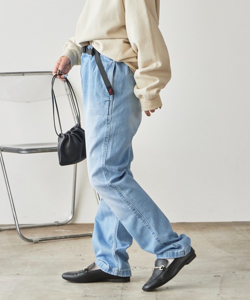 Gramicci（グラミチ）の「Gramicci STRETCH DENIM NN-PANT CROPPED / GMP5-SJP05（デニムパンツ・メンズ・ライトブルー/ダークブルー・S/M/L/XL）」の15枚目の写真