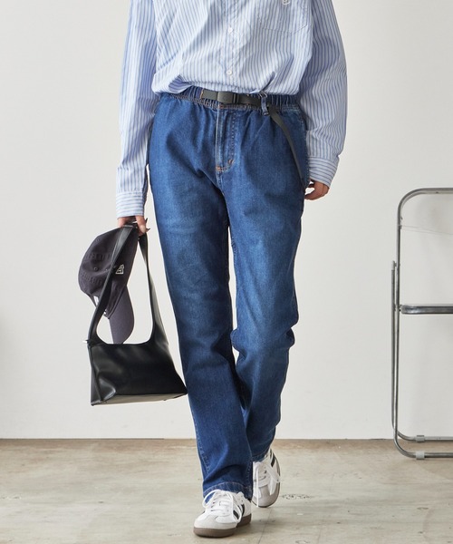 Gramicci（グラミチ）の「Gramicci STRETCH DENIM NN-PANT CROPPED / GMP5-SJP05（デニムパンツ・メンズ・ライトブルー/ダークブルー・S/M/L/XL）」の13枚目の写真