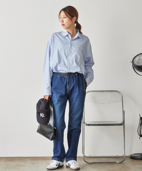 Gramicci（グラミチ）の「Gramicci STRETCH DENIM NN-PANT CROPPED / GMP5-SJP05（デニムパンツ・メンズ・ライトブルー/ダークブルー・S/M/L/XL）」の7枚目の写真