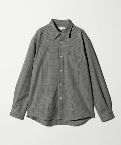 A DAY IN THE LIFE UNITED ARROWS(アデイインザライフユナイテッドアローズ)の「グレンチェック レギュラーカラーシャツ<A DAY IN THE LIFE>(シャツ/ブラウス・メンズ・ライトグレー/オリーブ・L/M)」の12枚目の写真