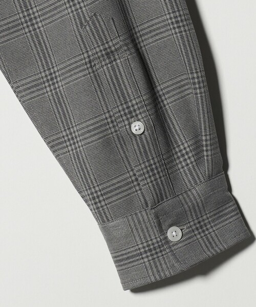 A DAY IN THE LIFE UNITED ARROWS(アデイインザライフユナイテッドアローズ)の「グレンチェック レギュラーカラーシャツ<A DAY IN THE LIFE>(シャツ/ブラウス・メンズ・ライトグレー/オリーブ・L/M)」の15枚目の写真
