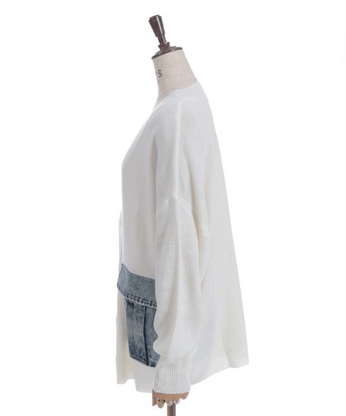 axes femme（アクシーズファム）の「デニムポケットカーディガン（カーディガン/ボレロ・レディース・グレー/ベージュ/ホワイト・FREE）」の22枚目の写真