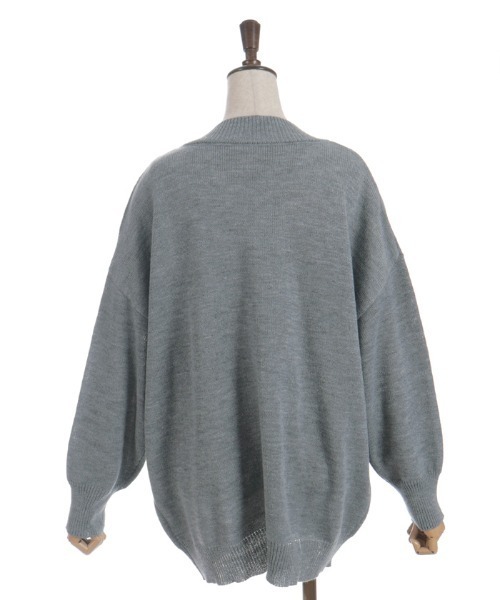 axes femme（アクシーズファム）の「デニムポケットカーディガン（カーディガン/ボレロ・レディース・グレー/ベージュ/ホワイト・FREE）」の6枚目の写真