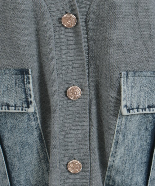 axes femme（アクシーズファム）の「デニムポケットカーディガン（カーディガン/ボレロ・レディース・グレー/ベージュ/ホワイト・FREE）」の9枚目の写真