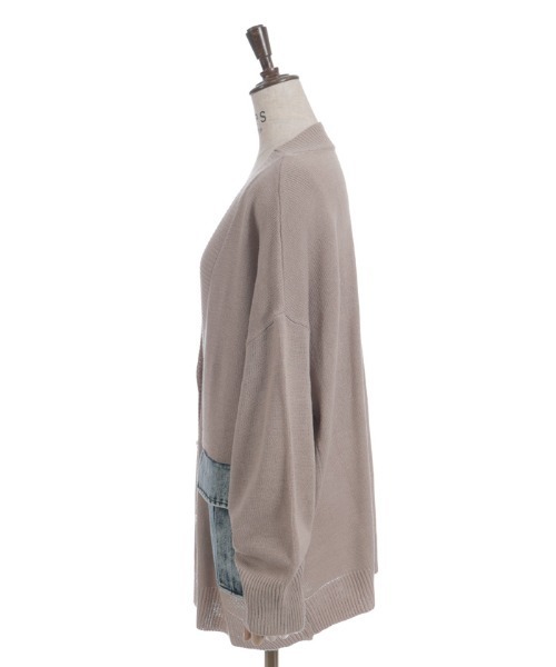 axes femme（アクシーズファム）の「デニムポケットカーディガン（カーディガン/ボレロ・レディース・グレー/ベージュ/ホワイト・FREE）」の14枚目の写真