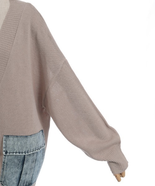 axes femme（アクシーズファム）の「デニムポケットカーディガン（カーディガン/ボレロ・レディース・グレー/ベージュ/ホワイト・FREE）」の20枚目の写真