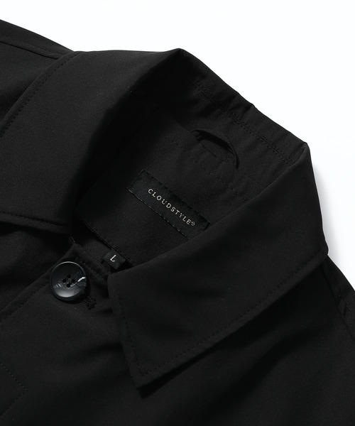 Cloudstyle(クラウドスタイル)の「【Cloudstyle】シンプル 無地 ロングステンカラーコート(ステンカラーコート・メンズ・ブラック・SMALL/MEDIUM/LARGE/X-LARGE)」の7枚目の写真