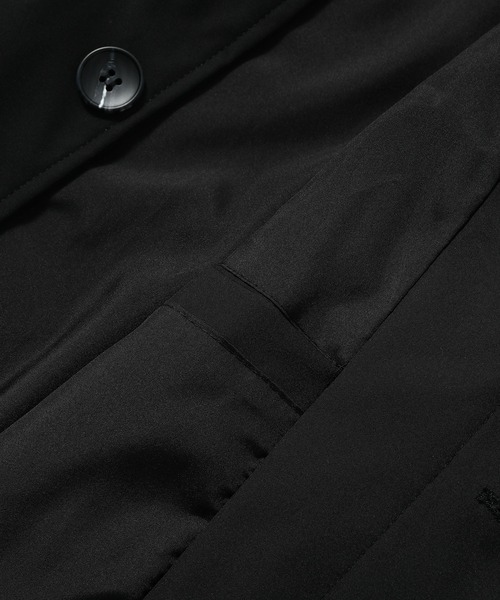 Cloudstyle(クラウドスタイル)の「【Cloudstyle】シンプル 無地 ロングステンカラーコート(ステンカラーコート・メンズ・ブラック・SMALL/MEDIUM/LARGE/X-LARGE)」の8枚目の写真