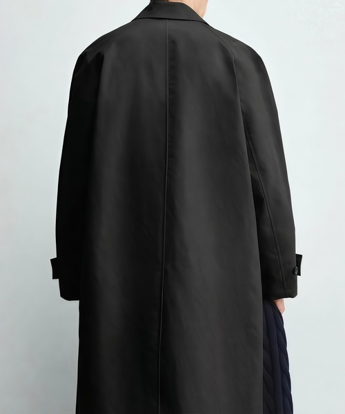 Cloudstyle(クラウドスタイル)の「【Cloudstyle】シンプル 無地 ロングステンカラーコート(ステンカラーコート・メンズ・ブラック・SMALL/MEDIUM/LARGE/X-LARGE)」の16枚目の写真