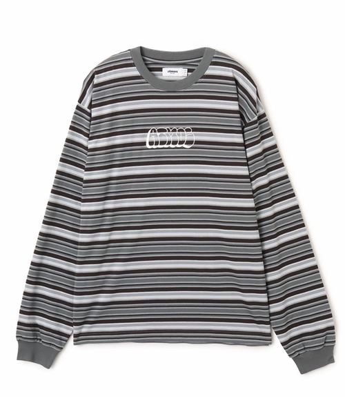 atmos(アトモス)の「atmos Retro Colorway Border LS T-shirt / アトモス レトロ カラー ボーダー LS T-シャツ(Tシャツ/カットソー・メンズ・ブラック/ピンク/グリーン・M/L/XL)」の4枚目の写真