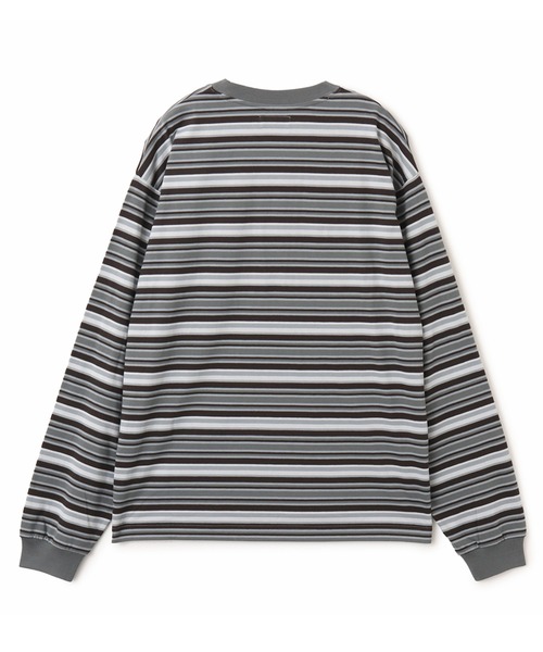 atmos(アトモス)の「atmos Retro Colorway Border LS T-shirt / アトモス レトロ カラー ボーダー LS T-シャツ(Tシャツ/カットソー・メンズ・ブラック/ピンク/グリーン・M/L/XL)」の8枚目の写真