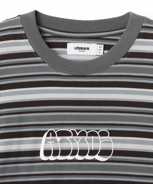 atmos(アトモス)の「atmos Retro Colorway Border LS T-shirt / アトモス レトロ カラー ボーダー LS T-シャツ(Tシャツ/カットソー・メンズ・ブラック/ピンク/グリーン・M/L/XL)」の5枚目の写真