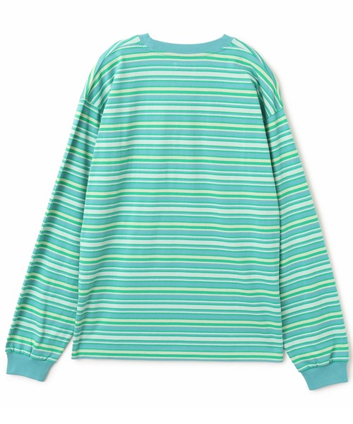 atmos(アトモス)の「atmos Retro Colorway Border LS T-shirt / アトモス レトロ カラー ボーダー LS T-シャツ(Tシャツ/カットソー・メンズ・ブラック/ピンク/グリーン・M/L/XL)」の13枚目の写真