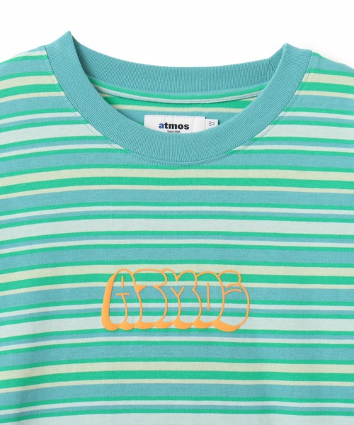 atmos(アトモス)の「atmos Retro Colorway Border LS T-shirt / アトモス レトロ カラー ボーダー LS T-シャツ(Tシャツ/カットソー・メンズ・ブラック/ピンク/グリーン・M/L/XL)」の10枚目の写真