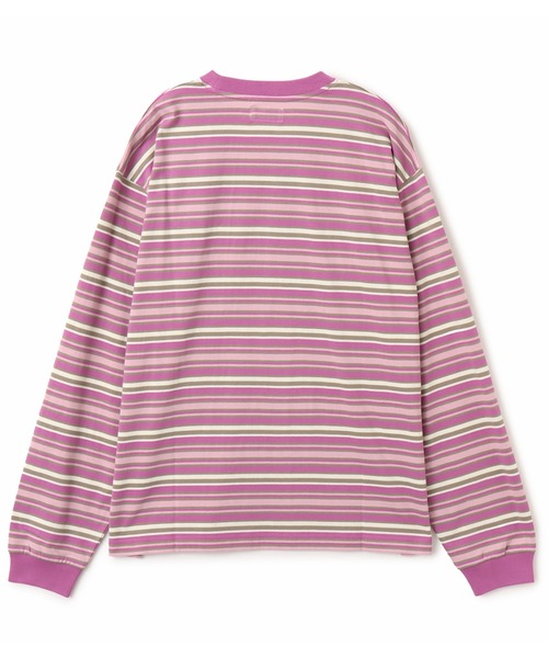 atmos(アトモス)の「atmos Retro Colorway Border LS T-shirt / アトモス レトロ カラー ボーダー LS T-シャツ(Tシャツ/カットソー・メンズ・ブラック/ピンク/グリーン・M/L/XL)」の18枚目の写真