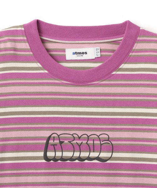 atmos(アトモス)の「atmos Retro Colorway Border LS T-shirt / アトモス レトロ カラー ボーダー LS T-シャツ(Tシャツ/カットソー・メンズ・ブラック/ピンク/グリーン・M/L/XL)」の15枚目の写真