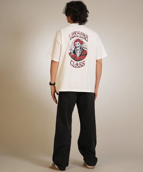 LURKING CLASS（ラーキングクラス）の「【ムラサキスポーツ限定】LURKING CLASS/ラーキングクラス 半袖 Tシャツ バックプリント ST26STM08（Tシャツ/カットソー・メンズ・ブラック/ホワイト・XL/L/M）」の6枚目の写真