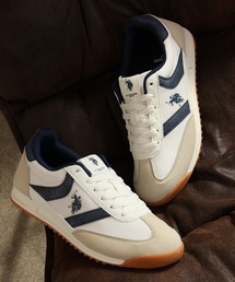 【U.S. POLO ASSN./ユーエスポロアッスン】ワンポイント バイカラー Tトゥスニーカー WOMEN