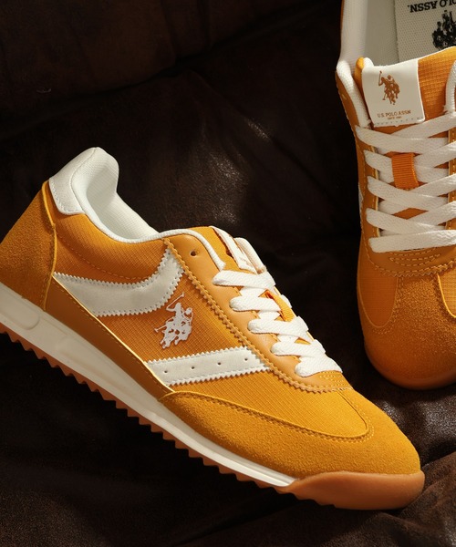U.S. POLO ASSN.(ユーエスポロアッスン)の「【U.S. POLO ASSN./ユーエスポロアッスン】ワンポイント バイカラー Tトゥスニーカー WOMEN(スニーカー・レディース・イエロー/ブラック/ホワイト/ブルー・24.5cm/23cm/23.5cm/24cm/22.5cm)」の4枚目の写真