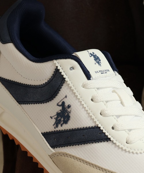 U.S. POLO ASSN.(ユーエスポロアッスン)の「【U.S. POLO ASSN./ユーエスポロアッスン】ワンポイント バイカラー Tトゥスニーカー WOMEN(スニーカー・レディース・イエロー/ブラック/ホワイト/ブルー・24.5cm/23cm/23.5cm/24cm/22.5cm)」の9枚目の写真