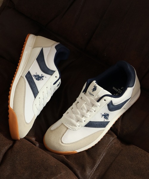 U.S. POLO ASSN.(ユーエスポロアッスン)の「【U.S. POLO ASSN./ユーエスポロアッスン】ワンポイント バイカラー Tトゥスニーカー WOMEN(スニーカー・レディース・イエロー/ブラック/ホワイト/ブルー・24.5cm/23cm/23.5cm/24cm/22.5cm)」の6枚目の写真