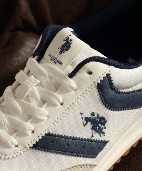 U.S. POLO ASSN.(ユーエスポロアッスン)の「【U.S. POLO ASSN./ユーエスポロアッスン】ワンポイント バイカラー Tトゥスニーカー WOMEN(スニーカー・レディース・イエロー/ブラック/ホワイト/ブルー・24.5cm/23cm/23.5cm/24cm/22.5cm)」の10枚目の写真