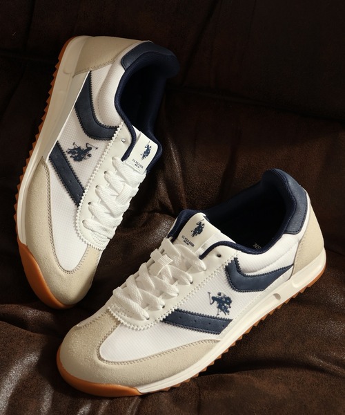 U.S. POLO ASSN.(ユーエスポロアッスン)の「【U.S. POLO ASSN./ユーエスポロアッスン】ワンポイント バイカラー Tトゥスニーカー WOMEN(スニーカー・レディース・イエロー/ブラック/ホワイト/ブルー・24.5cm/23cm/23.5cm/24cm/22.5cm)」の7枚目の写真