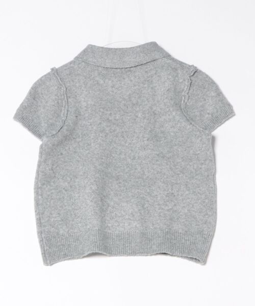 STAY MOTION（ステイモーション）の「【WEB限定】半袖ポロニットトップス［骨格ウェーブ／フェミニン／大人かわいい／カジュアル／韓国ファッション］（ニット/セーター・レディース・ピンク/グレー/アイボリー・F）」の16枚目の写真