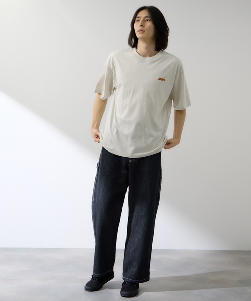 NAVY(ネイビー)の「NAVY デニムペインターパンツ 裾ドローコード(デニムパンツ・メンズ・ネイビー/ブルー系・S/M/L/XL)」の7枚目の写真