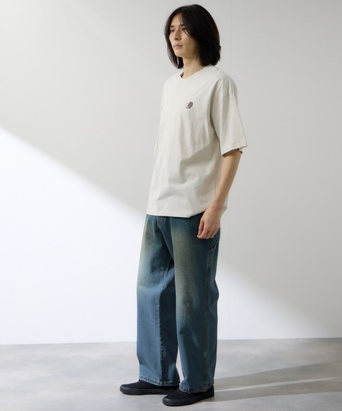 NAVY(ネイビー)の「NAVY デニムペインターパンツ 裾ドローコード(デニムパンツ・メンズ・ネイビー/ブルー系・S/M/L/XL)」の10枚目の写真